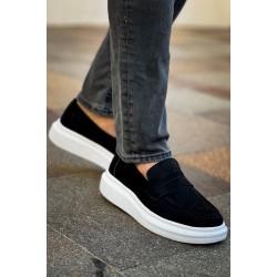 MN615 - Lüx Süet Erkek Ayakkabı SIYAH