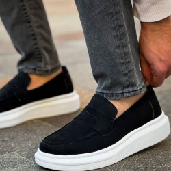 MN615 - Lüx Süet Erkek Ayakkabı SIYAH