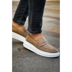 MN615 - Lüx Süet Erkek Ayakkabı VIZON