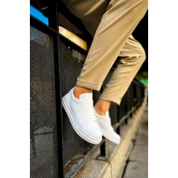 MN979 - Santoni CRT Spor Erkek Ayakkabı BEYAZ