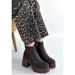 Belay Acı Kahve Nubuk Topuklu Bot