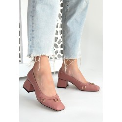 Cande Pudra Cilt Topuklu Ayakkabı