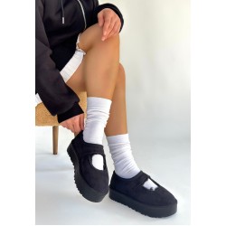 Carren Siyah Süet Bot