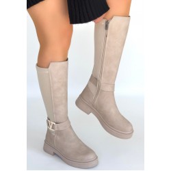 Diona Bej Nubuk Çizme