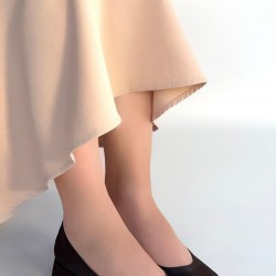 Ferla Acı Kahve Cilt Topuklu Ayakkabı