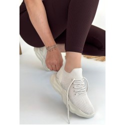 Henta Bej Triko Bağcıklı Spor Ayakkabı