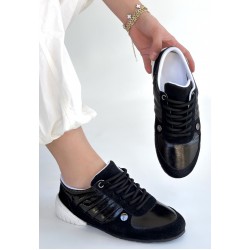 Jawen Siyah Nubuk Spor Ayakkabı