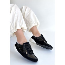 Jawen Siyah Nubuk Spor Ayakkabı