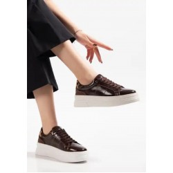 Jetan Kahverengi Rugan Bağcıklı Spor Ayakkabı