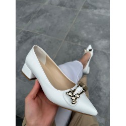 Jies Beyaz Topuklu Ayakkabı