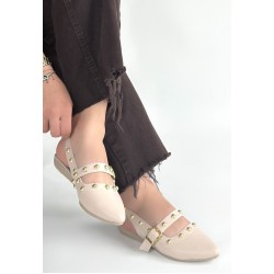 Jorwi Bej Cilt Babet Ayakkabı