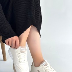 Jowen Bej Cilt Vizon Detaylı Bağcıklı Spor Ayakkabı