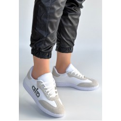 Lendo Beyaz Cilt Bağcıklı Spor Ayakkabı