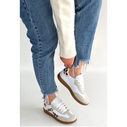 Mier Beyaz Cilt Bağcıklı Spor Ayakkabı