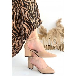 Mulen Nude Cilt Topuklu Ayakkabı