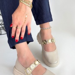 Okira Bej Rugan Oxford Ayakkabı