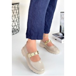 Okira Bej Rugan Oxford Ayakkabı