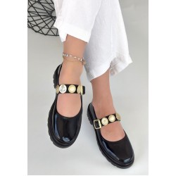 Okira Siyah Rugan Oxford Ayakkabı