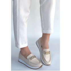 Otra Bej Cilt Babet Ayakkabı