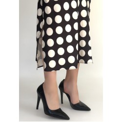 Pley Siyah Rugan Stiletto Ayakkabı