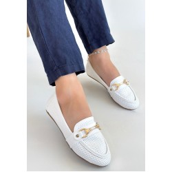 Rain Beyaz Cilt Babet Ayakkabı