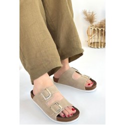 Rıno Ten Nubuk Terlik