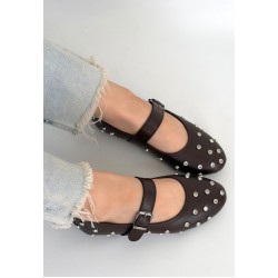 Ritta Kahverengi Cilt Kemerli Babet Ayakkabı