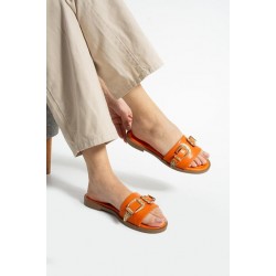 Sene Turuncu Cilt Terlik