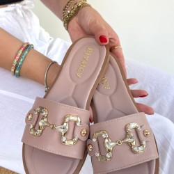 Toha Pudra Cilt Tokalı Terlik