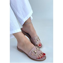 Toha Pudra Cilt Tokalı Terlik