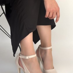 Wenni Bej Rugan Stiletto Ayakkabı