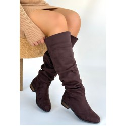 Winda Kahverengi Süet Körüklü Çizme