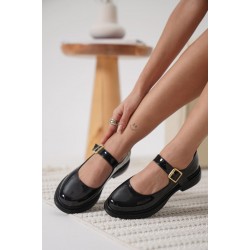 Yokox Siyah Rugan Oxford Ayakkabı