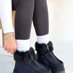 Zinya Siyah Süet Bot