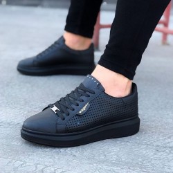 WG01 Kömür Delikli Erkek Yüksek Taban Ayakkabı