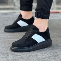 WG011 Kömür Süet Erkek Casual Ayakkabı