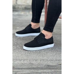 WG016 Siyah Triko Erkek Casual Ayakkabı