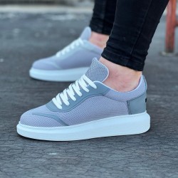 WG019 Gri Triko Erkek Casual Ayakkabı