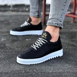 WG022 Siyah Erkek Casual Ayakkabı