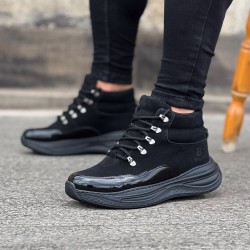 WG035 Kömür Rugan Yüksek Taban Yarım Bilek Bot