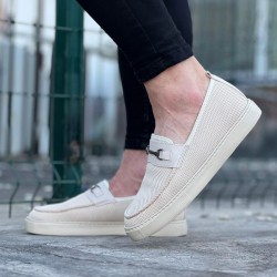 WG060 Bej Triko Babet Erkek Casual Ayakkabı