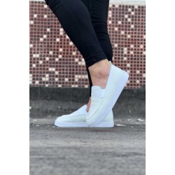 WG061 Beyaz Triko Babet Erkek Casual Ayakkabı