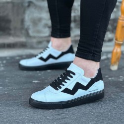 WG160 Beyaz Siyah Erkek Casual Ayakkabı