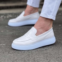 WG161 Beyaz Rugan Erkek Casual Ayakkabı