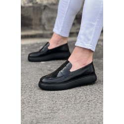 WG161 Kömür Rugan Erkek Casual Ayakkabı