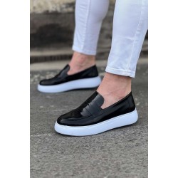 WG161 Siyah Rugan Erkek Casual Ayakkabı
