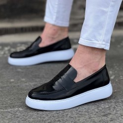 WG161 Siyah Rugan Erkek Casual Ayakkabı