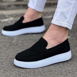 WG161 Siyah Süet Erkek Casual Ayakkabı