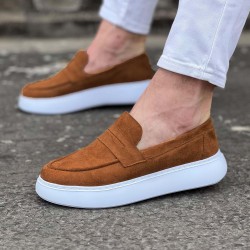 WG161 Taba Süet Erkek Casual Ayakkabı