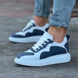 WG301 Beyaz Mavi Erkek Casual Ayakkabı